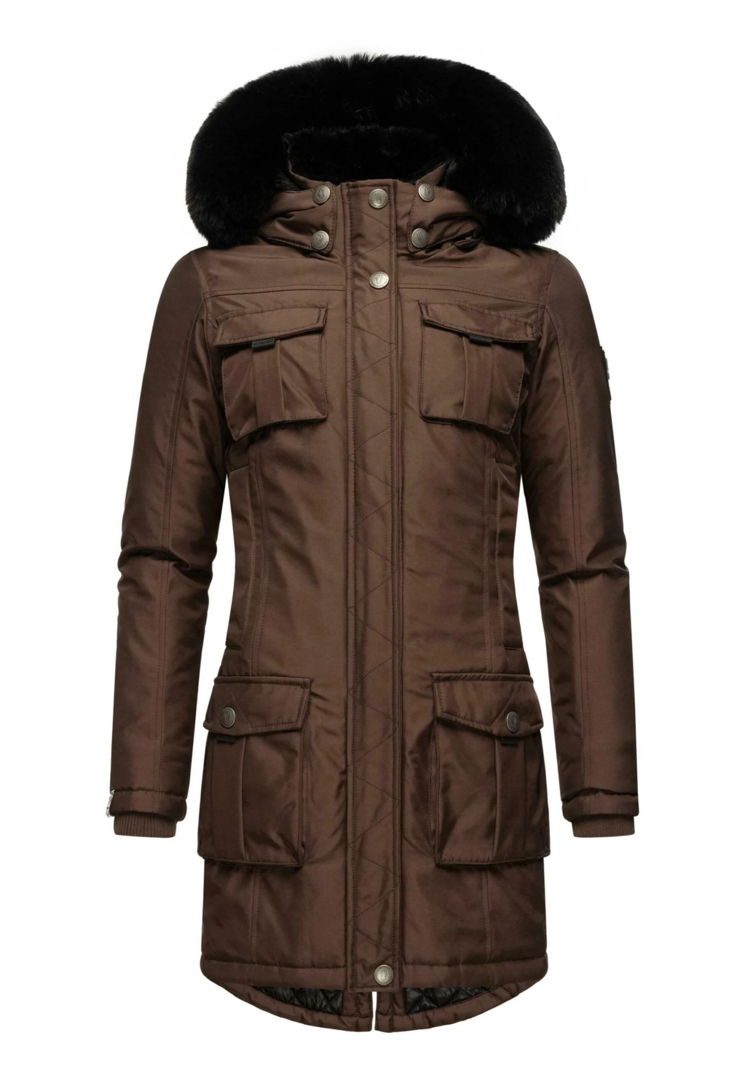 Navahoo TINIIS - Płaszcz Zimowy - Dark Choco 3 Navahoo TINIIS - Płaszcz Zimowy - Dark Choco