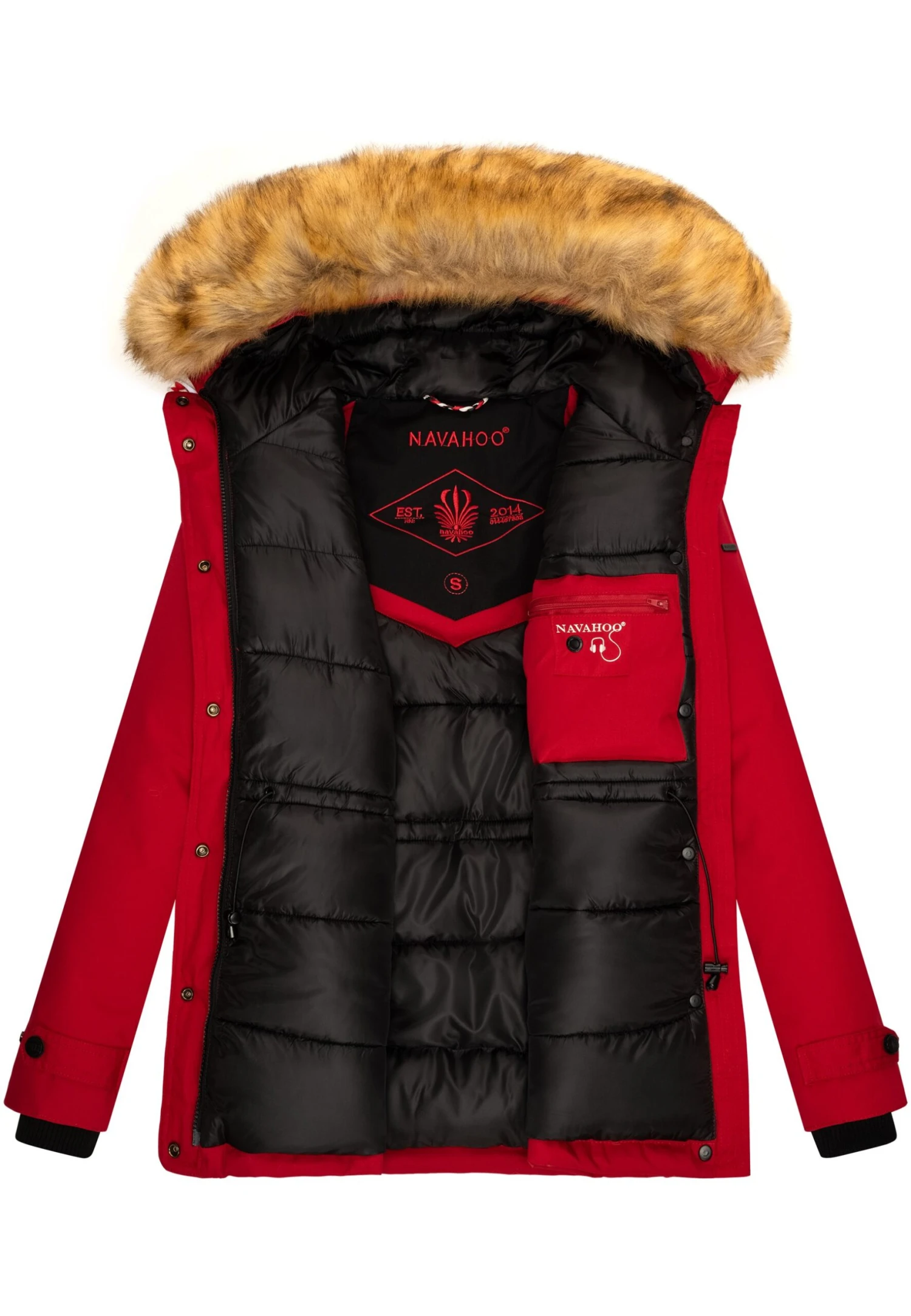 Navahoo LAURA - Kurtka Zimowa - Red 7 Navahoo LAURA - Kurtka Zimowa - Red - obrazek 5