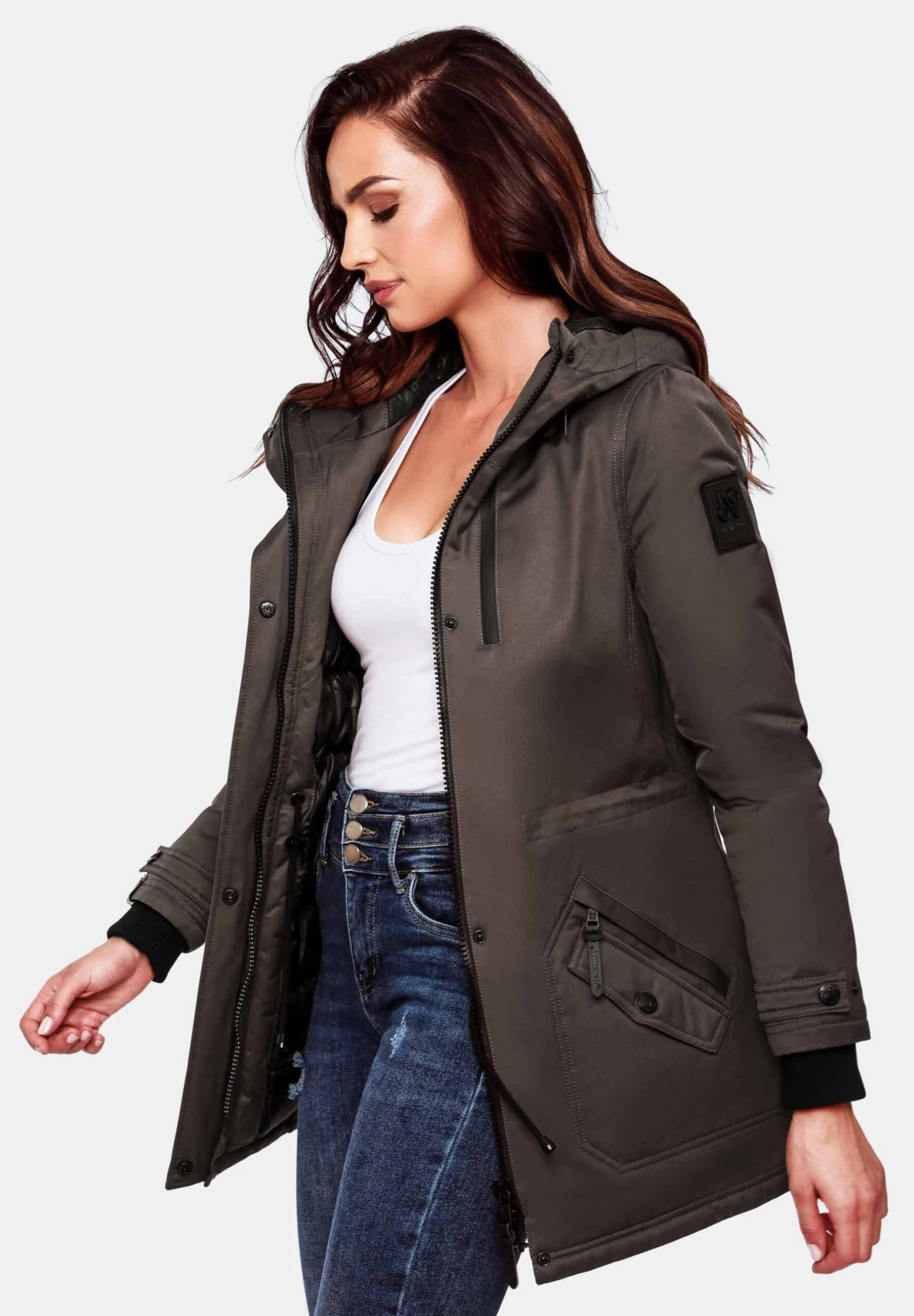 Navahoo AVRILLE II - Płaszcz Zimowy - Dark Grey 6 Navahoo AVRILLE II - Płaszcz Zimowy - Dark Grey - obrazek 4