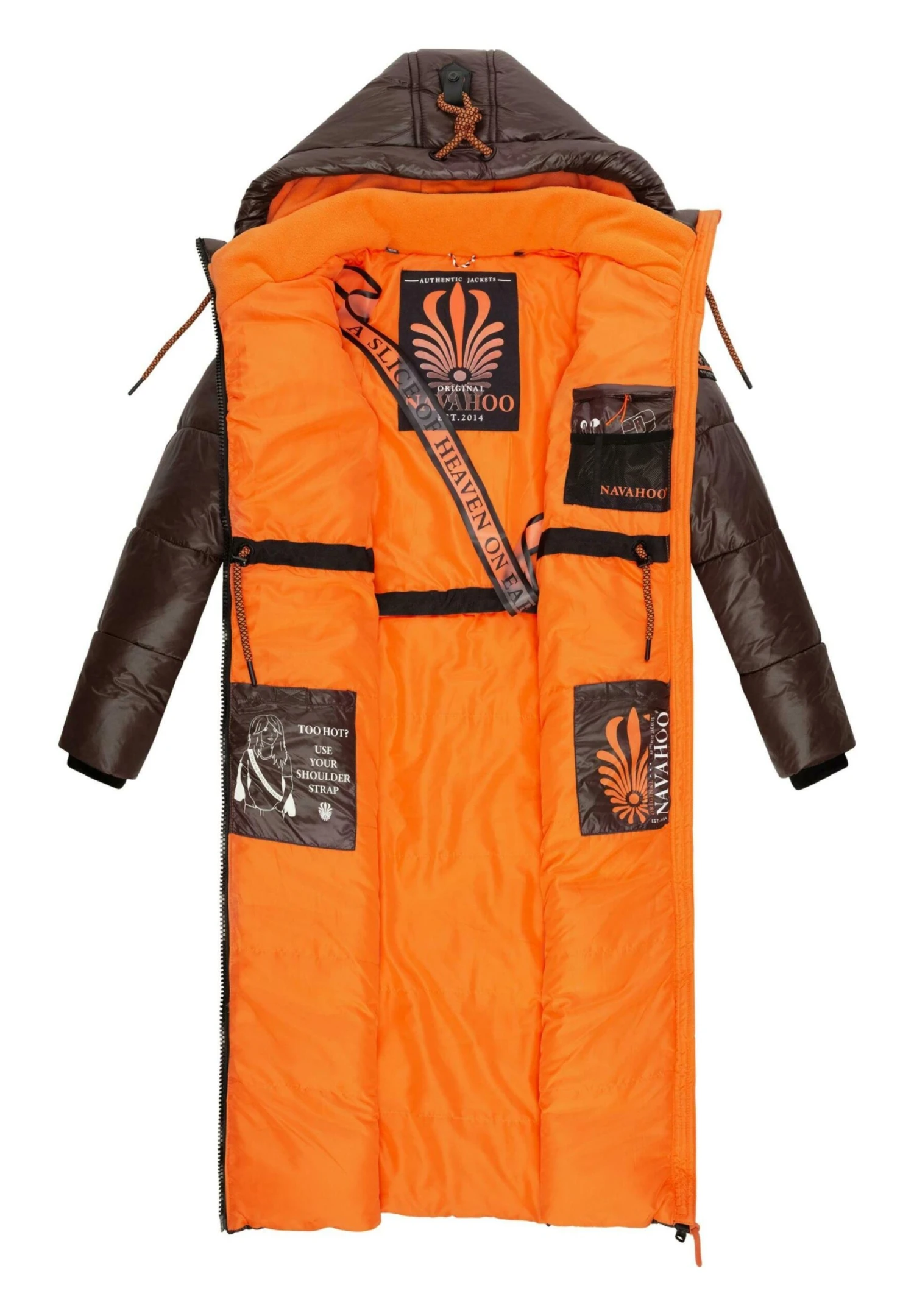 Navahoo SCHMUSEENGEL - Płaszcz Zimowy - Dark Choco 4 Navahoo SCHMUSEENGEL - Płaszcz Zimowy - Dark Choco - obrazek 2