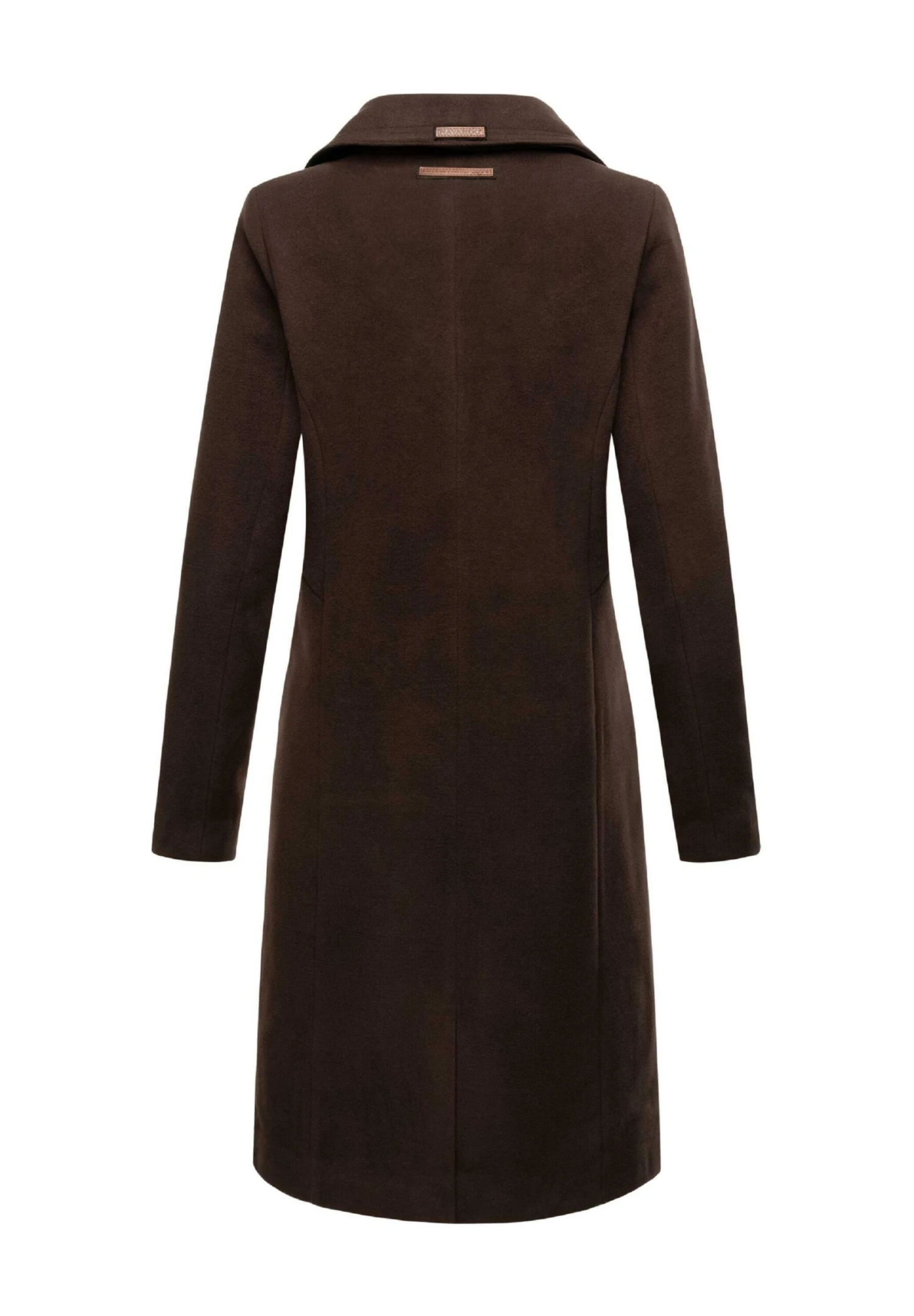 Navahoo WOOLY - Krótki Płaszcz - Dark Choco 4 Navahoo WOOLY - Krótki Płaszcz - Dark Choco - obrazek 2