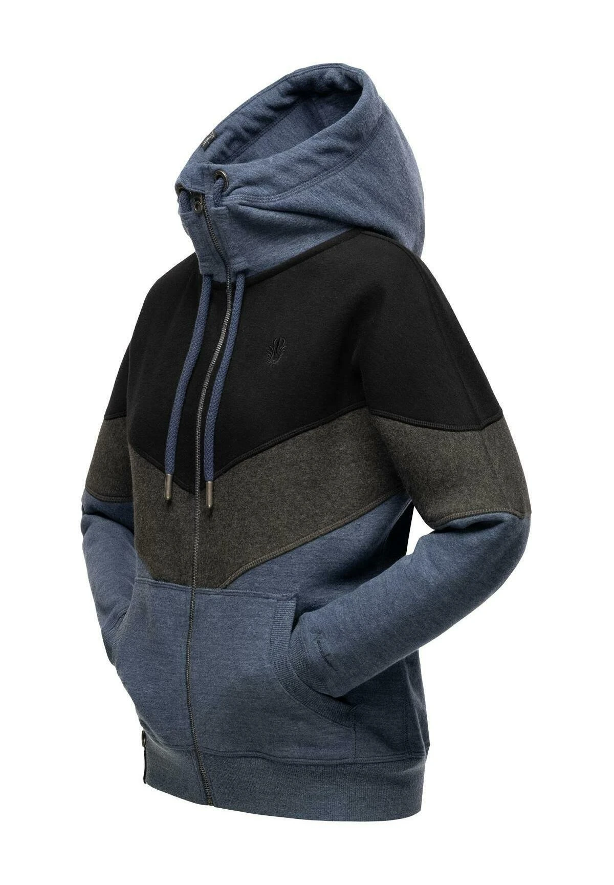 Navahoo Bluza Rozpinana - Dusty Blue Melange 6 Navahoo Bluza Rozpinana - Dusty Blue Melange - obrazek 4