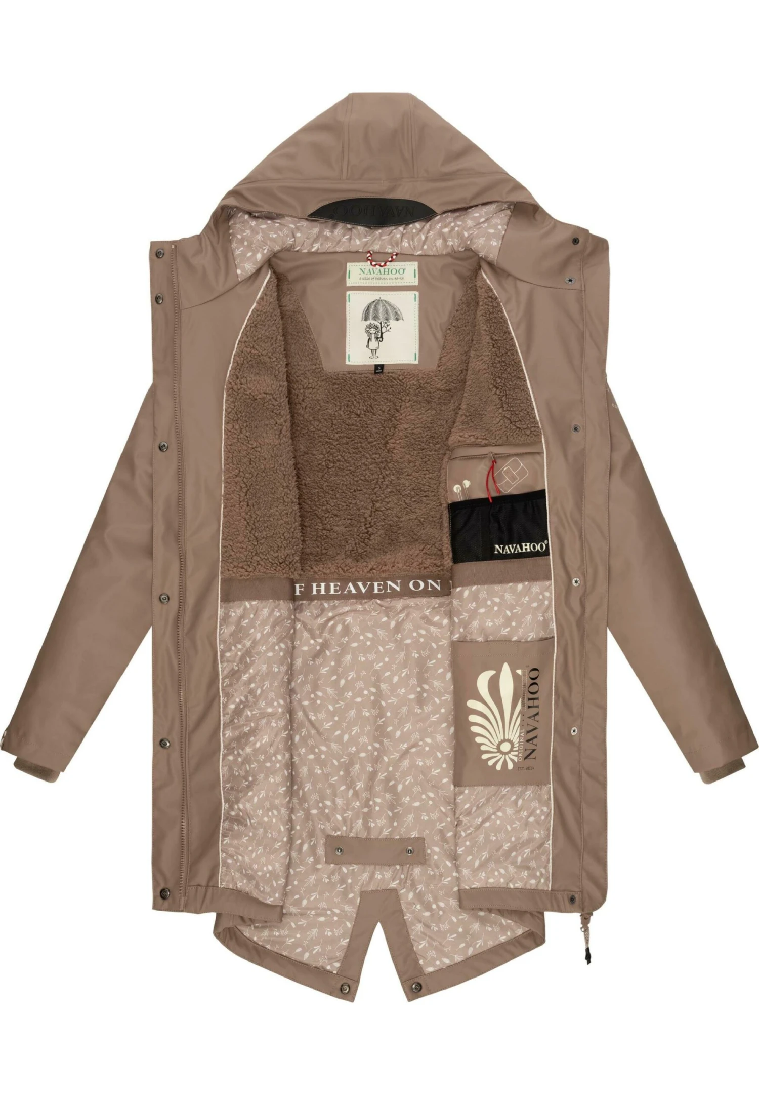 Navahoo FLOWER OF OCEAN - Parka - Taupe 6 Navahoo FLOWER OF OCEAN - Parka - Taupe - obrazek 4