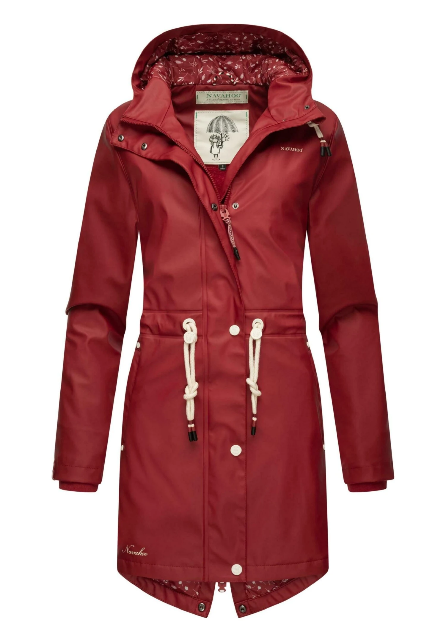 Navahoo FLOWER OF OCEAN - Parka - Blood Red 7 Navahoo FLOWER OF OCEAN - Parka - Blood Red - obrazek 5