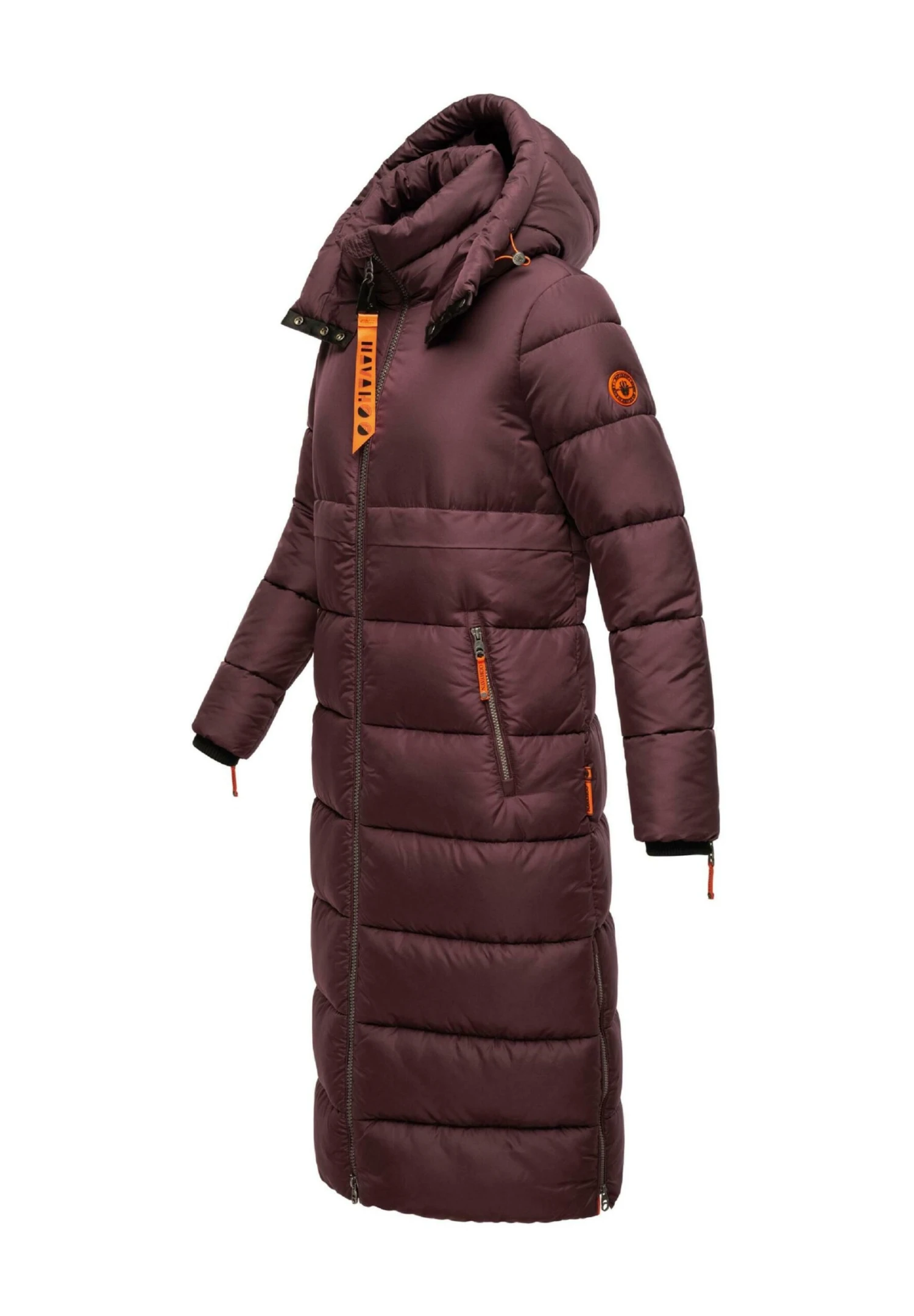 Navahoo KRISTALLBLUME - Płaszcz Zimowy - Dark Red Melange 3 Navahoo KRISTALLBLUME - Płaszcz Zimowy - Dark Red Melange