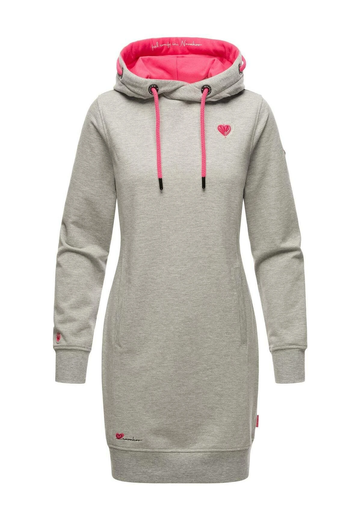 Navahoo Sukienka Letnia - Grey Melange 4 Navahoo Sukienka Letnia - Grey Melange - obrazek 3