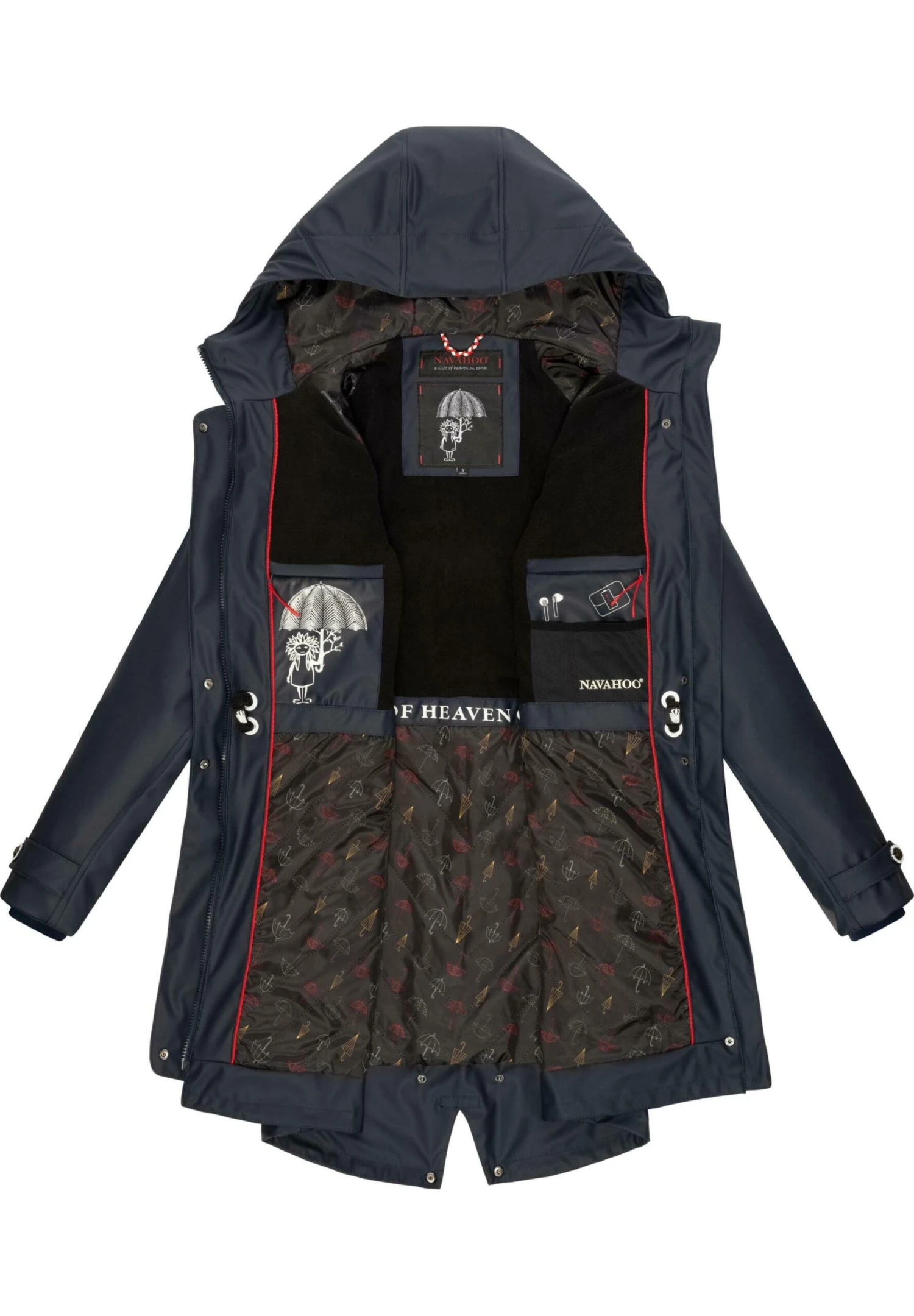 Navahoo RAINY FLOWER - Parka - Dark Blue 6 Navahoo RAINY FLOWER - Parka - Dark Blue - obrazek 4