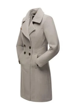 Navahoo WOOLY - Krótki Płaszcz - Zinc Grey -Navahoo fc839936644b4f4192d1da83a361408a