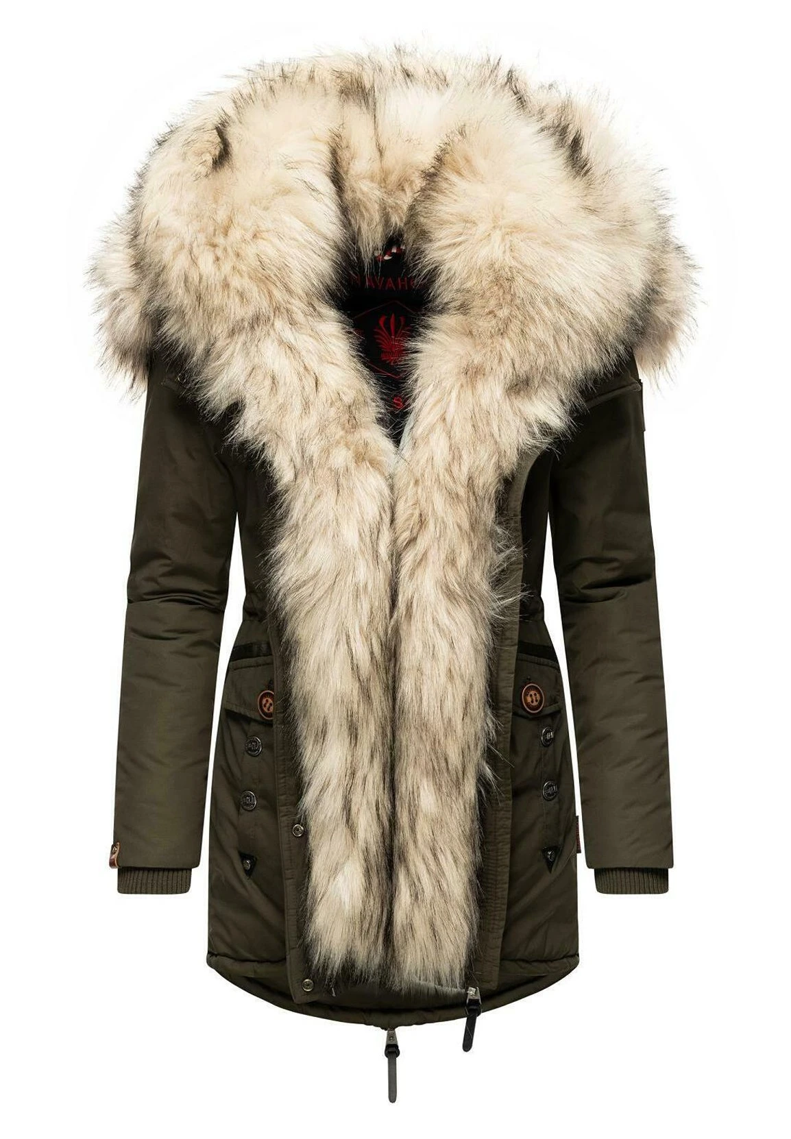 Navahoo SWEETY - Płaszcz Zimowy - Olive 11 Navahoo SWEETY - Płaszcz Zimowy - Olive - obrazek 9